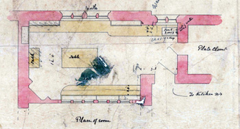 plan of butlers pantry 1877